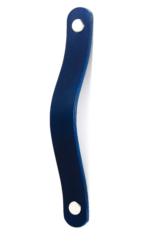 gałki do mebli Skórzany uchwyt meblowy COLORISO NAVY BLUE