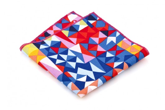 poszetka ARACENA geometryczne wzory HisOutfit
