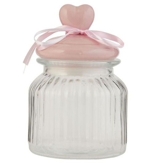 Pojemnik z sercem Light Pink mniejszy MIA home
