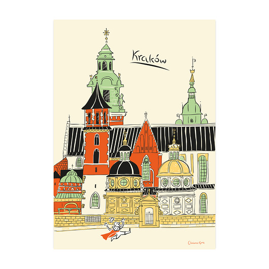plakaty Plakat A4 Kraków Katedra na Wawelu