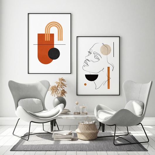 plakaty Zestaw plakatów z elementami boho