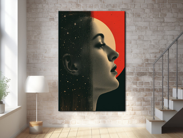plakaty Pył księżycowy - Plakat - Druk - Kolaż, Abstrakcja, Surrealizm, Loft #8