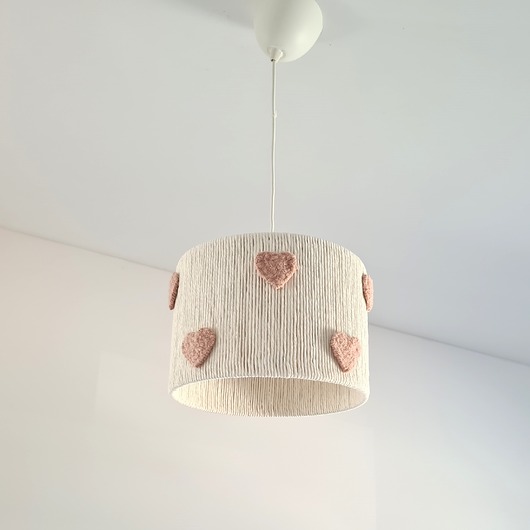 lampy do pokoju dziecka Lampa sufitowa dla dziewczynki "Serduszka"