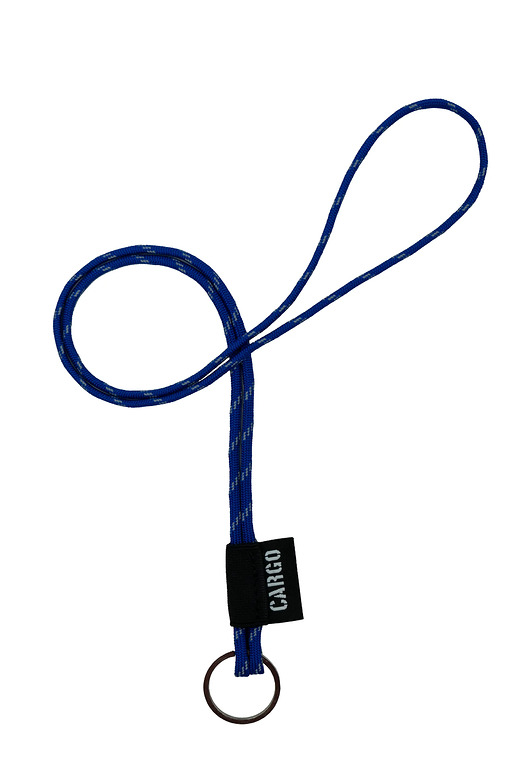 breloki Smycz Paracord ELECTRIC BLUE z kółkiem