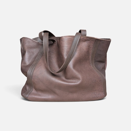 torby na ramię Shoper bag brązowa czekoladowa torba
