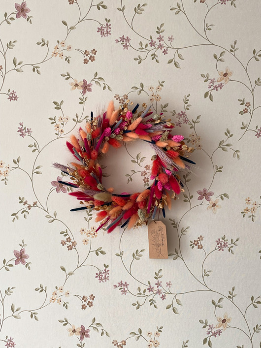 wianki Wianek z suszonymi kwiatami