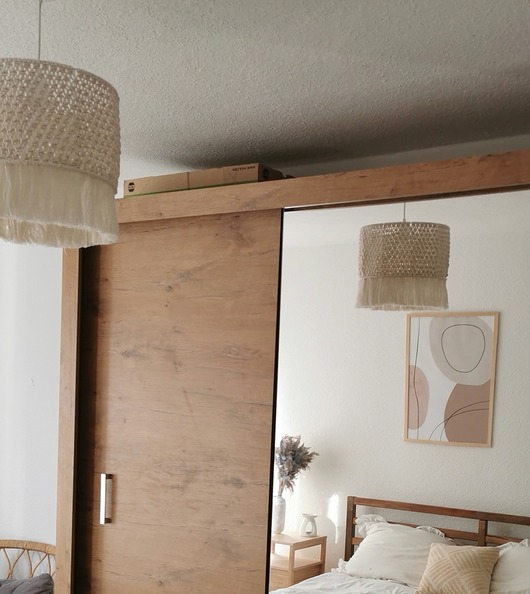 lampy wiszące Abażur wzorek makrama boho 35 cm