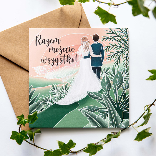 kartki okolicznościowe - wydruki Kartka ślubna - Razem możecie wszystko