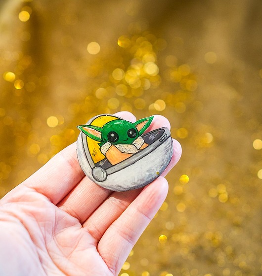 biżuteria dla dzieci Baby Yoda