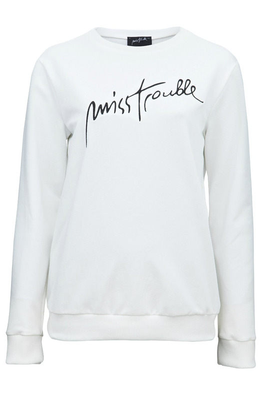 Bluza White Miss Trouble Miss Trouble