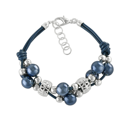 Grapes bracelet- navy blue. M A N D A L A