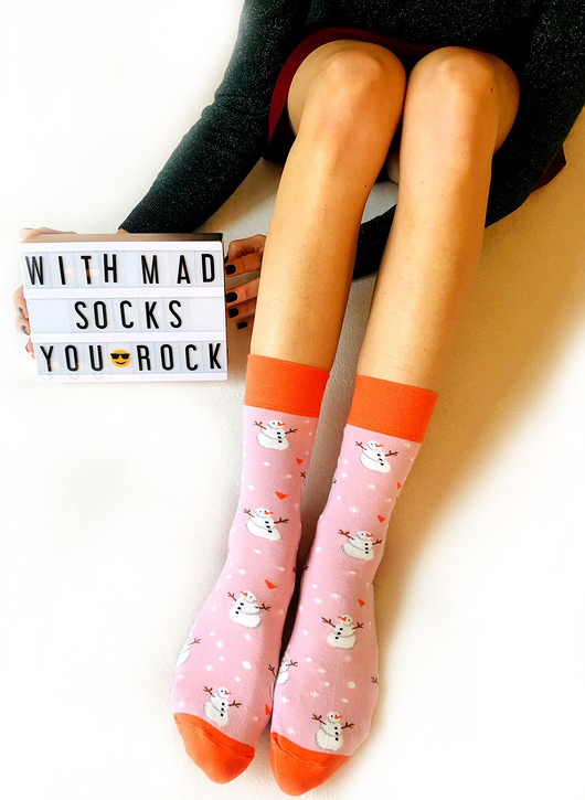 Skarpetki Zimowe w Bałwanki MAD Socks MAD Socks