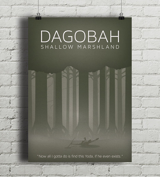 Star Wars - Dagobah - plakat minimalmill
