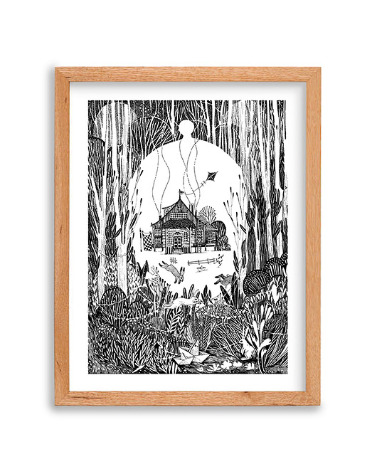 Leśniczówka rena illustration