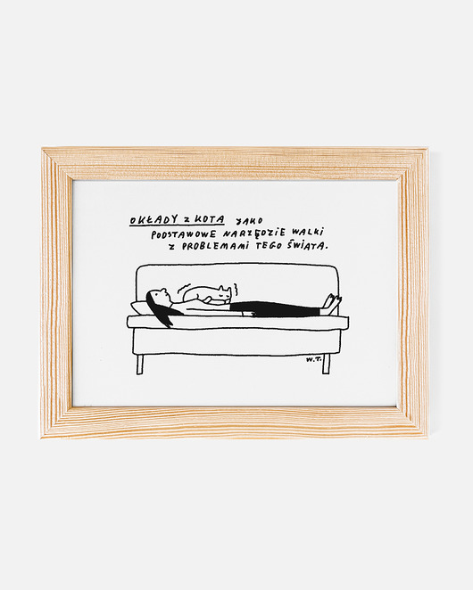 grafiki i ilustracje Print OKŁADY Z KOTA
