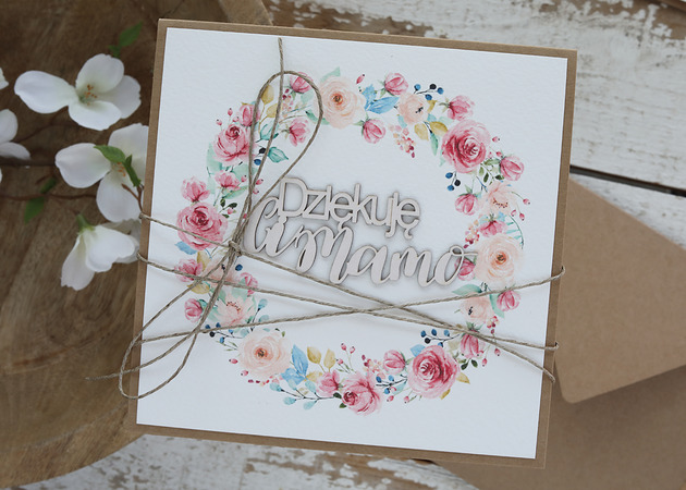 kartki scrapbooking Kartka dla mamy, na dzień matki