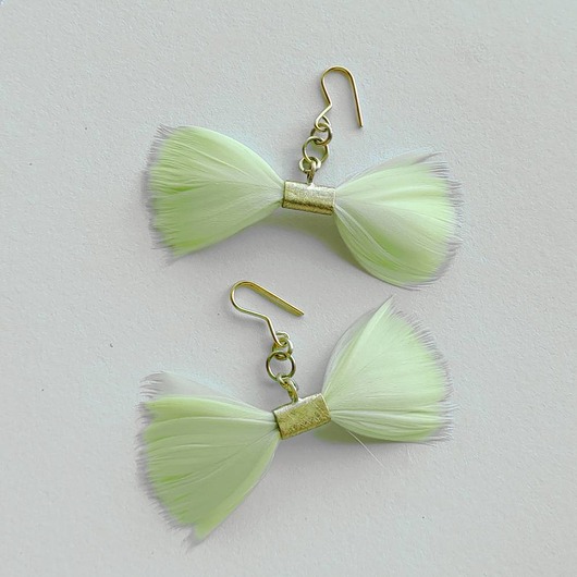 kolczyki z piórami PIÓRKO kolczyki