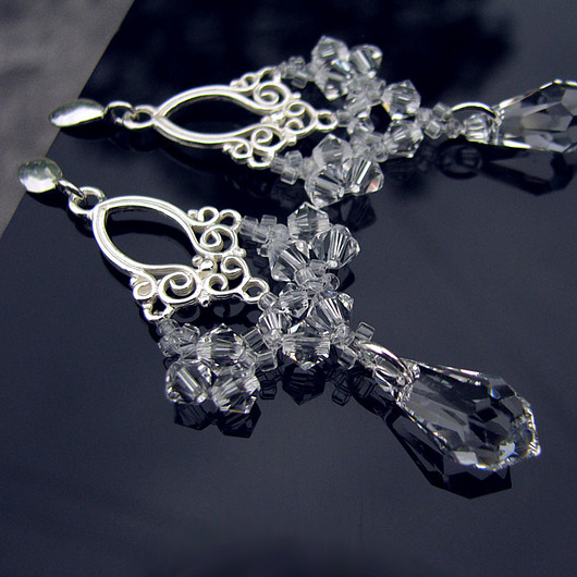 kolczyki swarovski Crystal Abril - kolczyki ślubne - kryształy Swarovskiego