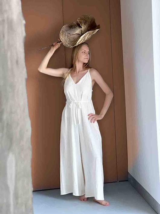 kombinezony damskie 100% TENCEL Kombinezon oversize