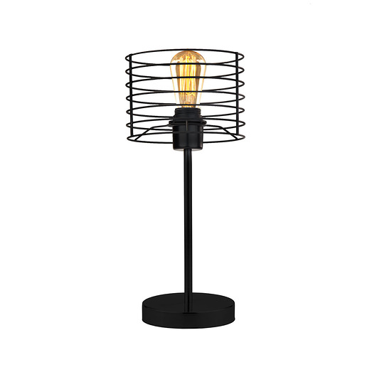 lampy stołowe Lampka stołowa do sypialni z designerskim kloszem RENNES LOFT