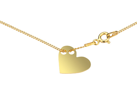 NASZYJNIK SREBRO 925 CELEBRYTKA Z SERDUSZKIEM Coccola JEWELLERY