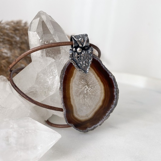 wisiory Srebrny naszyjnik - Lody w czekoladzie