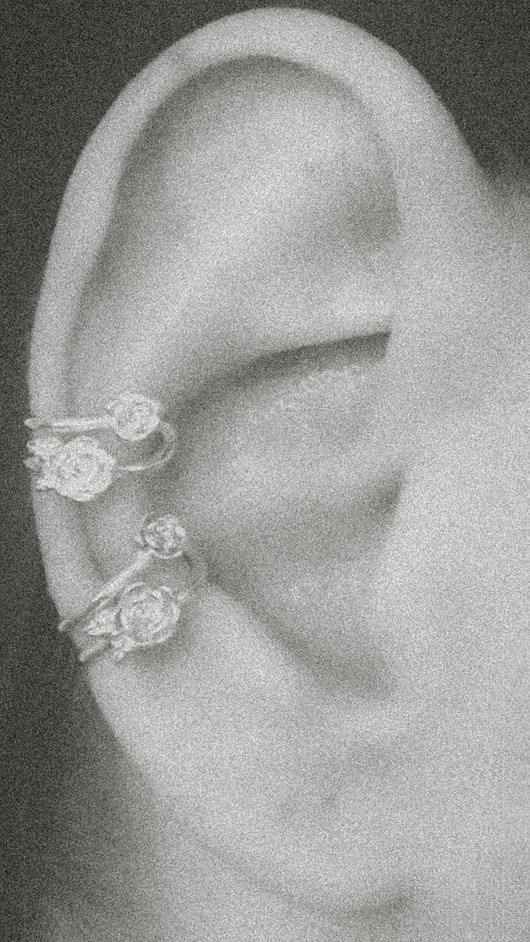 nausznice Nausznica róża kolczyk