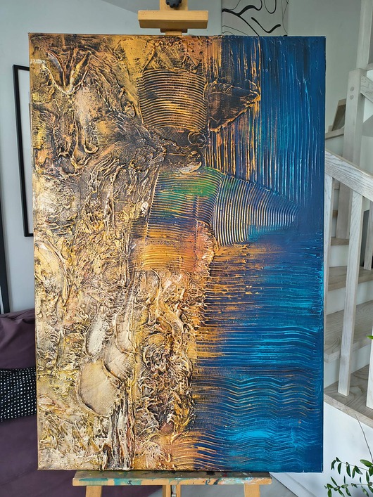 obrazy TOTALNA WYPRZEDAŻ - ostatnia sztuka obraz strukturalny art&texture