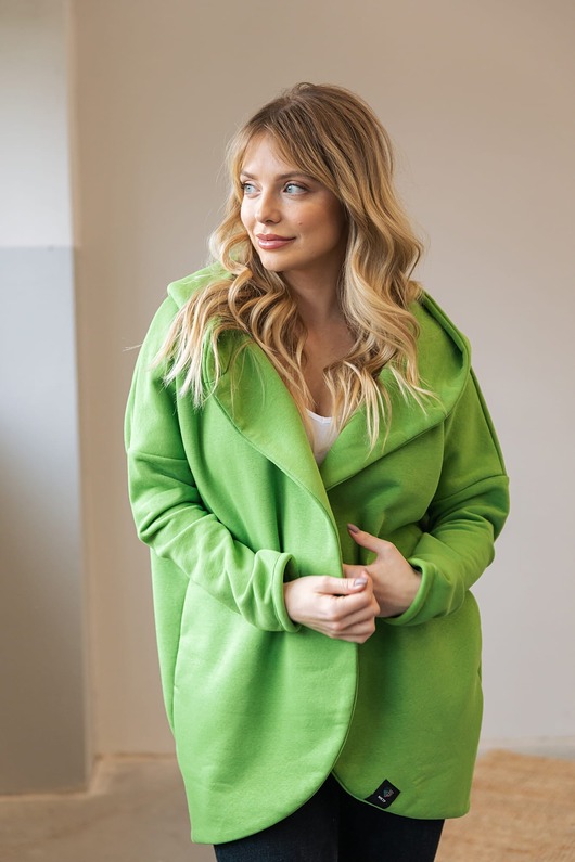 bluza z kapturem damska Peleryna do zadań specjalnych Matcha