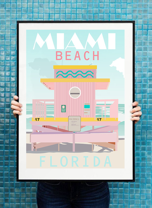 plakaty Plakat Miami Beach
