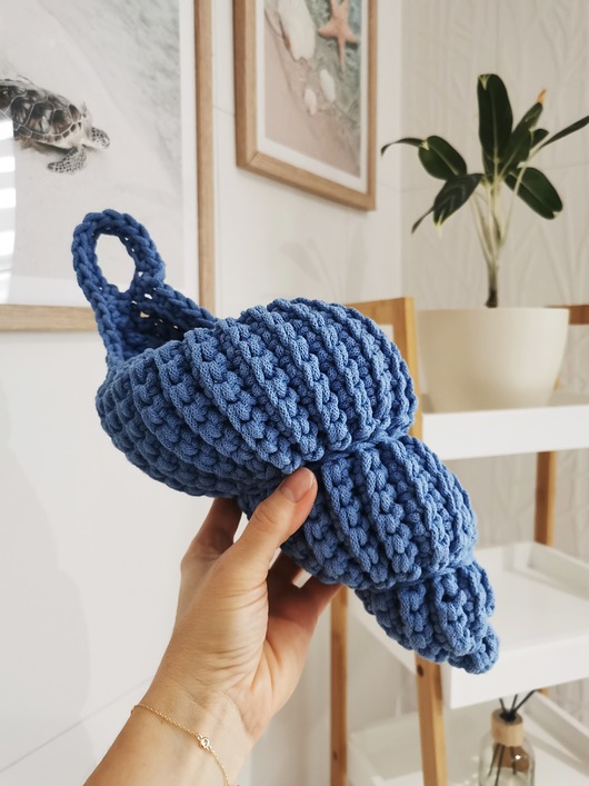 kosze do przechowywania Kosz w kształcie muszli do powieszenia - boho dekoracja