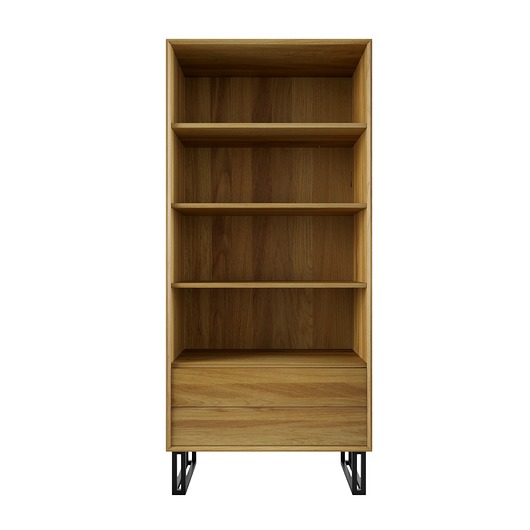 regały i półki Witryna dębowa Elegant Steel II