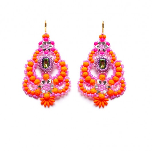 Circles and lines- neon  Republika jewelry
