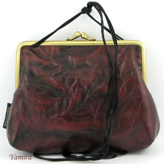 Torebka :: vintage deep red leather :: yamira