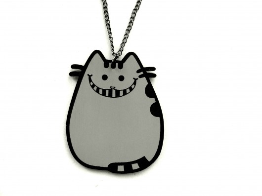 Naszyjnik cheshire cat pusheen the cat Kraina czaru