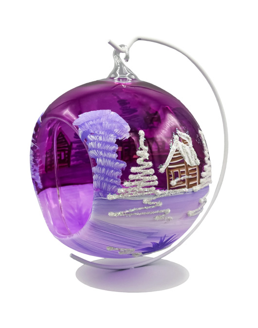 bombki Bombka Lampion ze stojakiem: fioletowy Kościółek