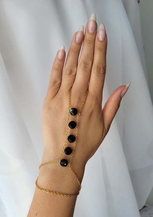 bransoletki z kamieni naturalnych Bransoletka z pierścionkiem X-Woman