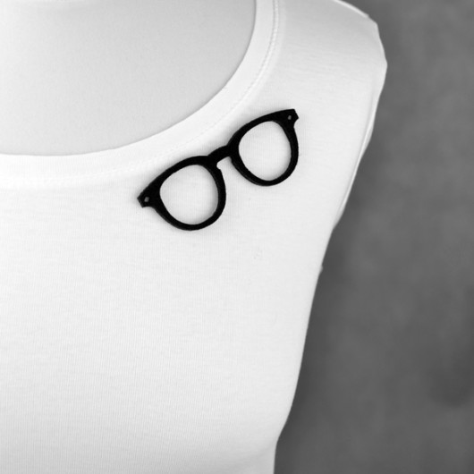 FeltSmartassGlasses felt label