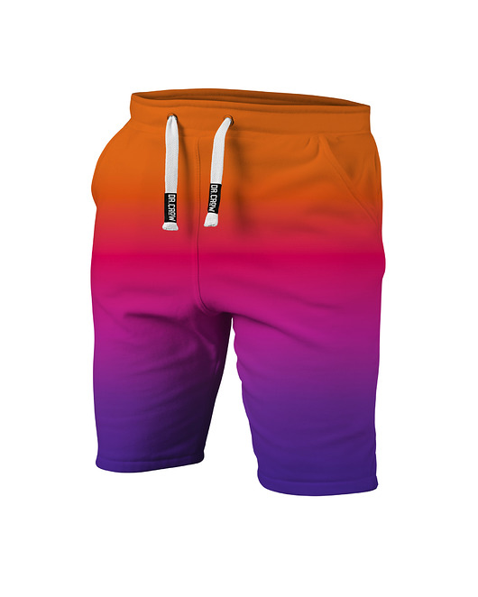 spodnie dla chłopców Krótkie Spodenki Boy DR.CROW Ombre Orange Purple