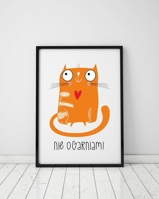plakat. nie ogarniam (format A3) Love Life and Forest