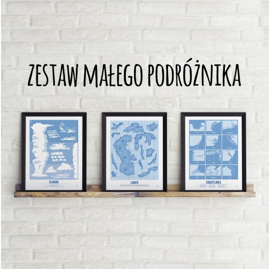 Zestaw Małego Podróżnika - plakaty 30x40 cm  Follygraph