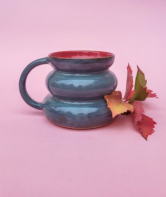 kubki Ceramiczny kubek Oponka