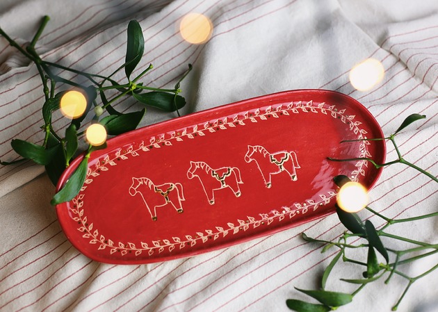 patery i talerze Talerz podłużny CHRISTMAS TIME