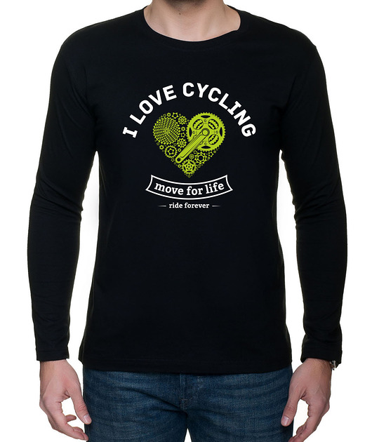 koszulka longsleeve męska. I love cycling studioixi