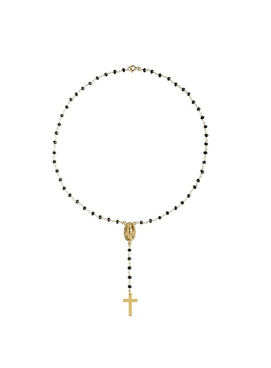 Choker/naszyjnik różaniec z onyksami Coccola JEWELLERY