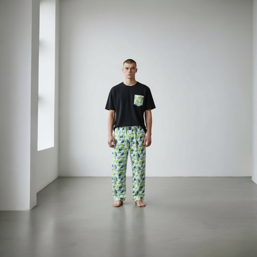 moda - inne Piżama Unisex bawełniana w leniwce