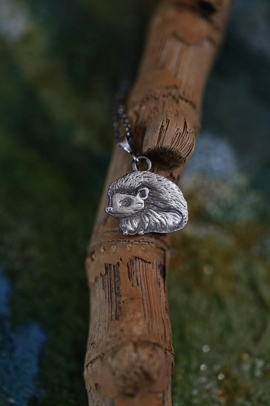 wisiory Jeż wisior ze srebra próby 925