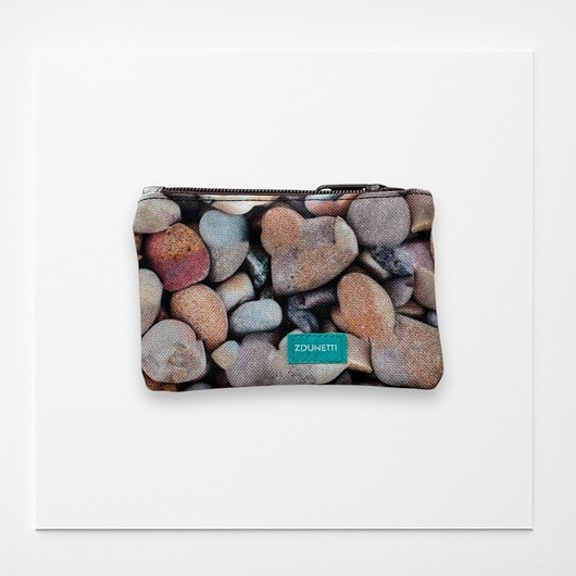 portfele damskie Portfelik mini - kamyki kamienie