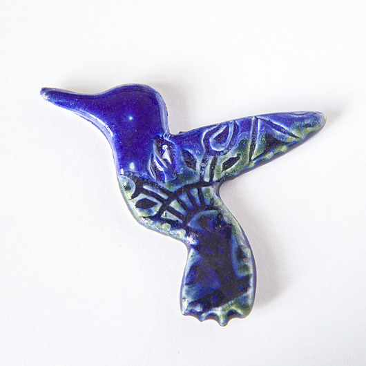 przypinki Ptaszek ceramiczny magnes 6 cm