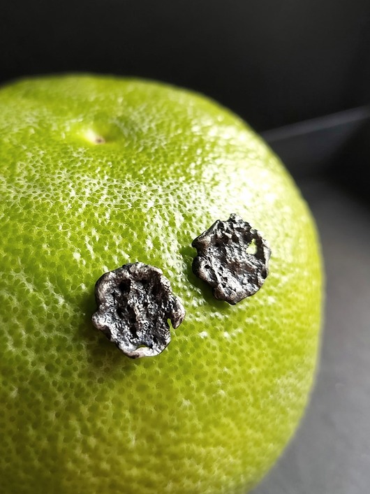 kolczyki srebrne WEIRD asteroida mała / kolczyki ze srebra